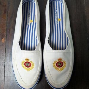 Liz Claiborne Women's White and Multi Boat-sho